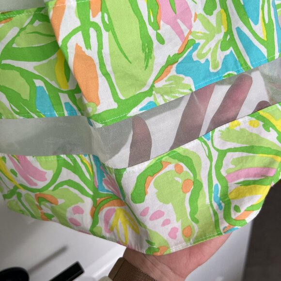 Lilly Pulitzer Fit & Flare Dress Ollie Elephant Ears Print Size 00 - Picture 8 of 9